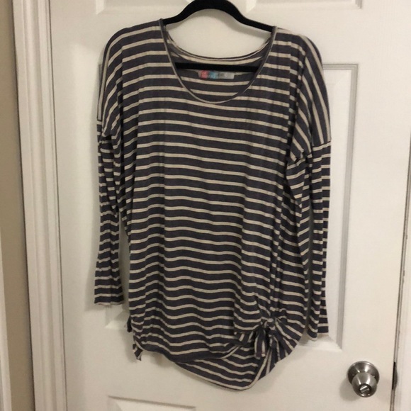 Free People striped long sleeve tshirt - Picture 1 of 4